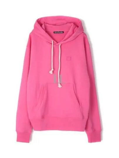 Face Logo Patch Hoodie Bright Pink - ACNE STUDIOS - BALAAN 2