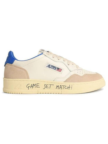 Autry 'Match' White Leather Sneakers - AUTRY - BALAAN 1