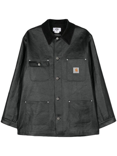 Button-Up Shirt Jacket Black - JUNYA WATANABE - BALAAN 1