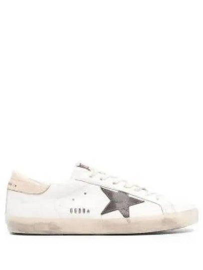 Superstar Brown Tab Classic Leather Low Top Sneakers White - GOLDEN GOOSE - BALAAN 2