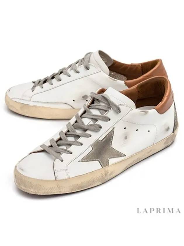 Superstar Brown Tab Sneakers White - GOLDEN GOOSE - BALAAN 4