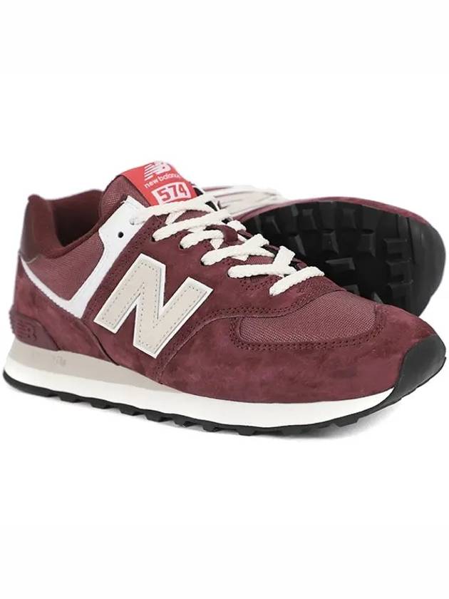 574 Low Top Sneakers Burgundy - NEW BALANCE - BALAAN 3