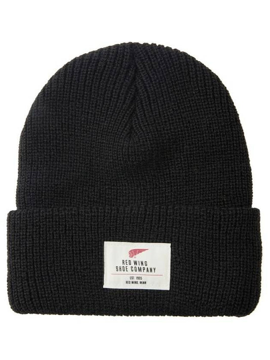 Burnside Beanie Black - RED WING - BALAAN 1