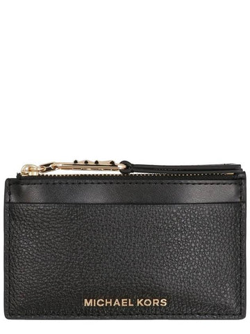 Michael Kors Empire Leather Card Holder - MICHAEL KORS - BALAAN 1