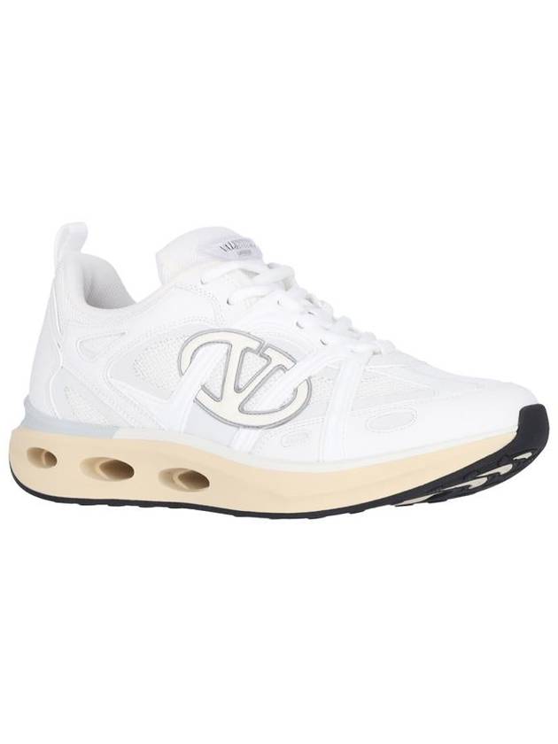 V Logo Low Top Sneakers White - VALENTINO - BALAAN 3