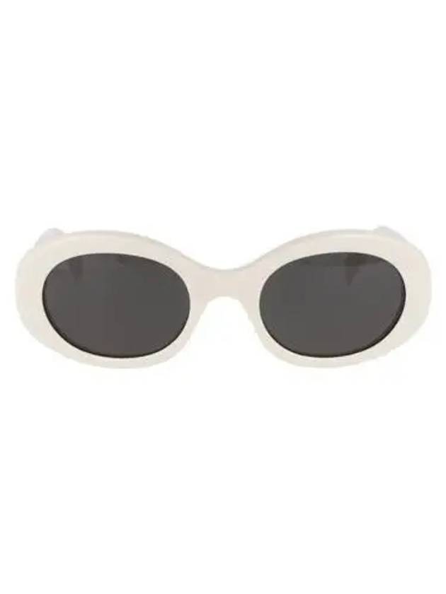 Eyewear Triomphe Logo Temple Sunglasses White - CELINE - BALAAN 2