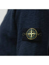 Compass Badge Cotton Zip-up Hoodie Navy - STONE ISLAND - BALAAN 6