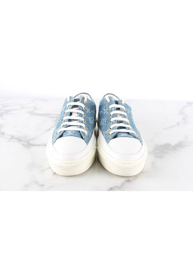 LV Denim Monogram Stella Sneakers 36 5 235 - LOUIS VUITTON - BALAAN 2