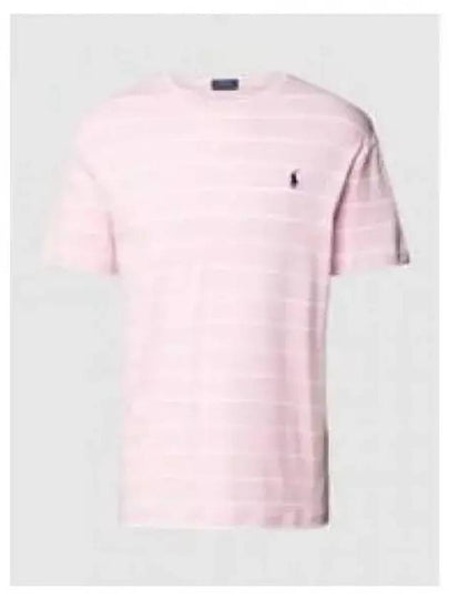 Striped Classic Fit Soft Cotton Short Sleeve T-Shirt Pink - POLO RALPH LAUREN - BALAAN 2