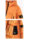 Men's Crinkle Reps Hooded Down Padding Orange - STONE ISLAND - BALAAN 6