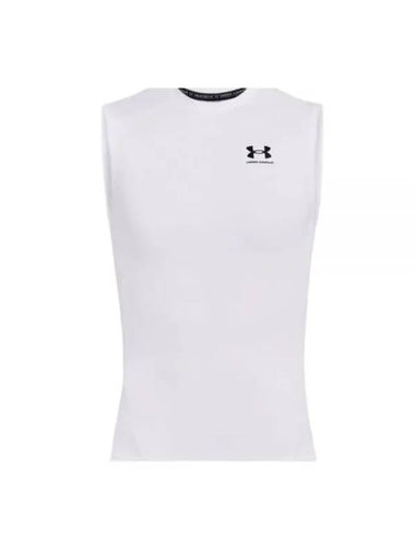 Men's Heat Gear Sleeveless White - UNDER ARMOUR - BALAAN 1