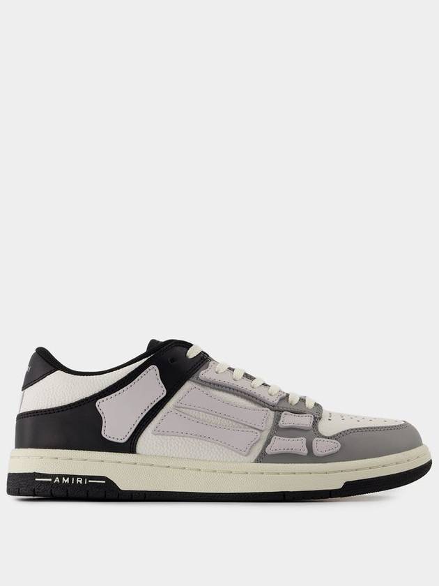 Two-Tone Skel Top Low Sneakers - Amiri - Leather - Black/White/Grey - AMIRI - BALAAN 1