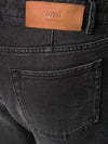 Men's Cropped Slim Fit Jeans Black - AMI - BALAAN.