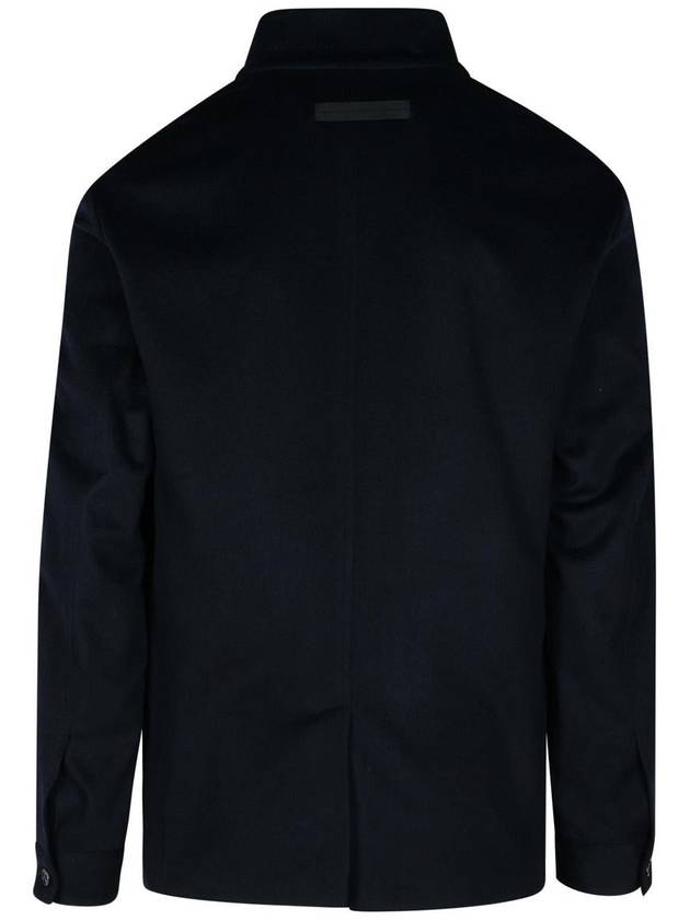 Zegna 'Drop 7' Blue Cashmere Jacket - ERMENEGILDO ZEGNA - BALAAN 3