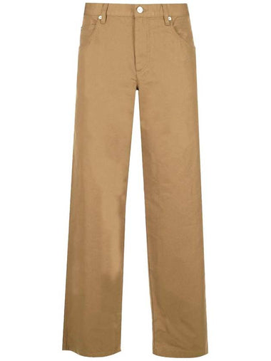 Pablo Cotton Straight Pants Khaki - ISABEL MARANT - BALAAN 1