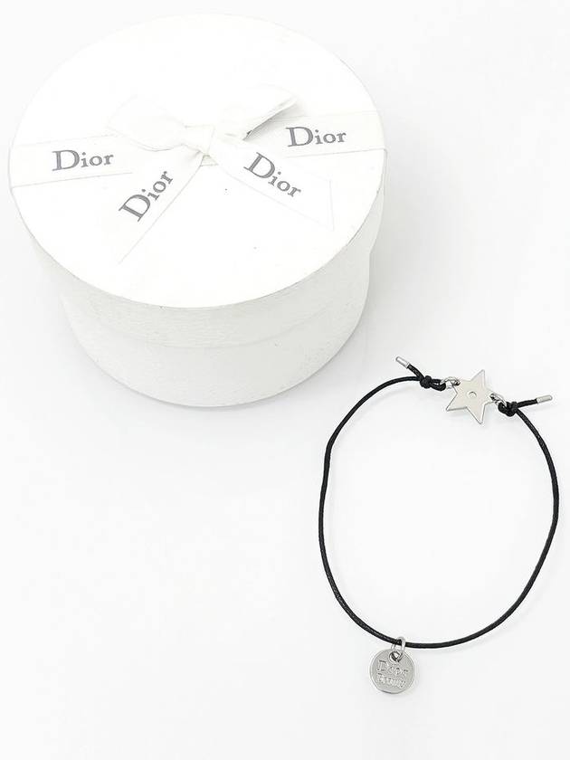 Star Silver Wire Bracelet Black 4VDIA30969 - DIOR - BALAAN 2