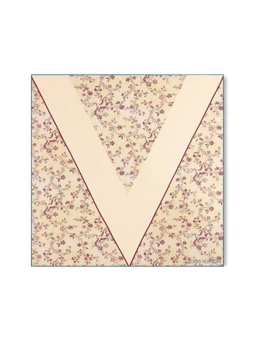 Licorne Square 90 Scarf Beige - LOUIS VUITTON - BALAAN 1