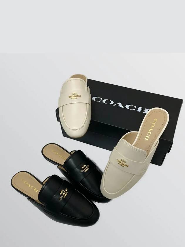 Women's Leather Slide Mule Loafers - COACH - BALAAN 2