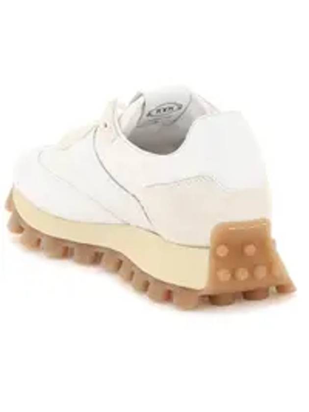 Women's Leather Fabric Low Top Sneakers White - TOD'S - BALAAN 4