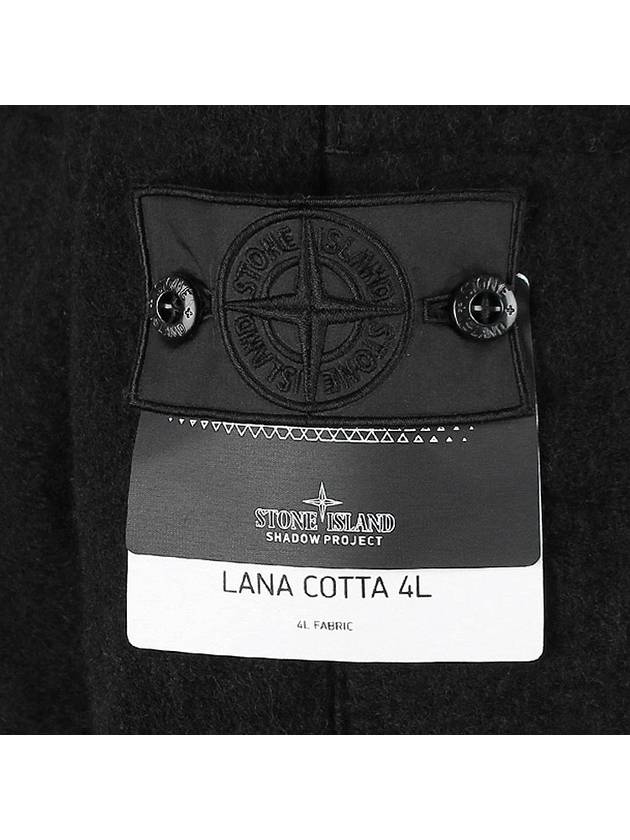 Logo Patch Pocket Anorak Black - STONE ISLAND - BALAAN 7