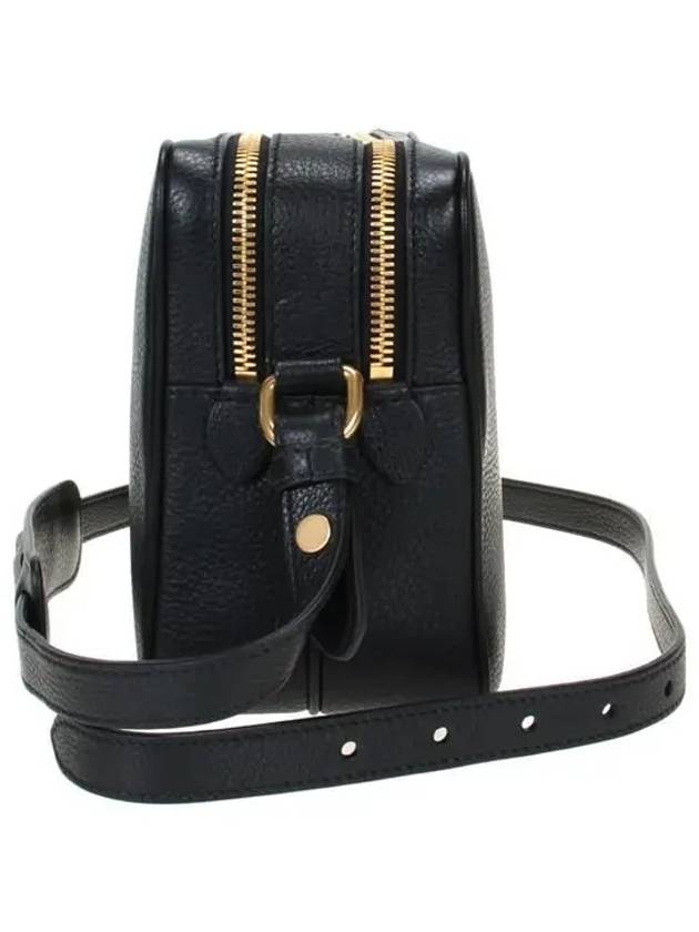 Vitello Phoenix Double Zipper Cross Bag Black - PRADA - BALAAN 4