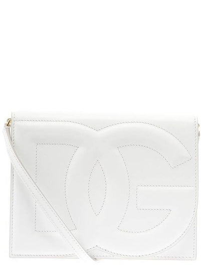 DG Logo Embossed Cross Bag White - DOLCE&GABBANA - BALAAN 2