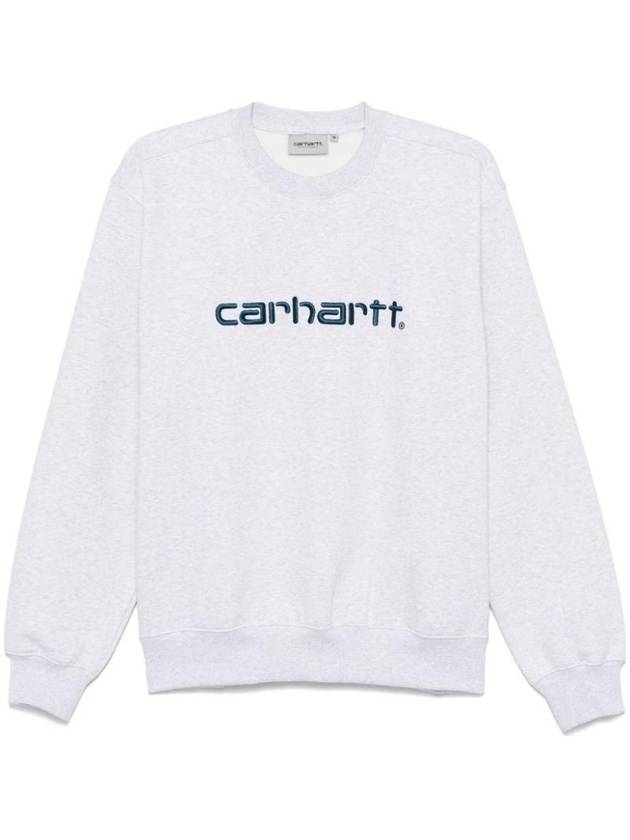 Embroidered Logo Sweatshirt White - CARHARTT WIP - BALAAN 1