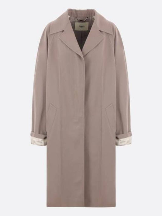 Over Trench Coat Grey - FENDI - BALAAN 1