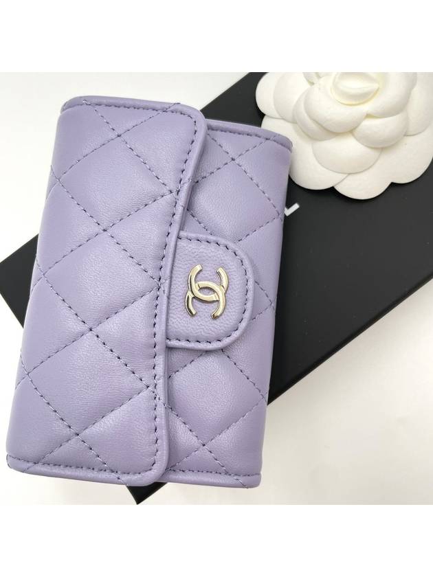 Classic snap lilac card wallet AP4096 - CHANEL - BALAAN 6