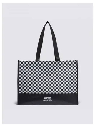 Checkerboard Reusable Tote Bag Black - VANS - BALAAN 2