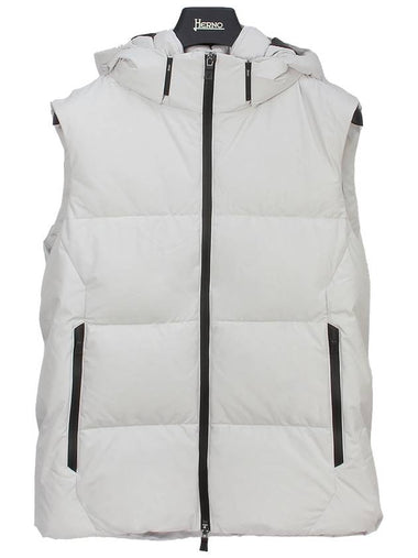 Erno LAMINAR Men's Down Vest PI00227UL 11106 1250 ICE LIGHT GRAY HNC095lg - HERNO LAMINAR - BALAAN 1