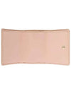 Embroidered Logo Leather Half Wallet Pink - CHLOE - BALAAN 5