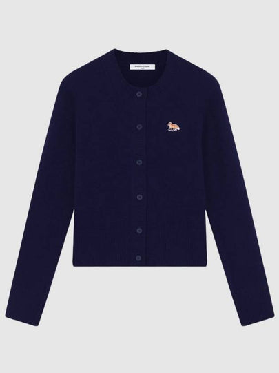 Baby Fox Patch Wool Cardigan Navy - MAISON KITSUNE - BALAAN 2