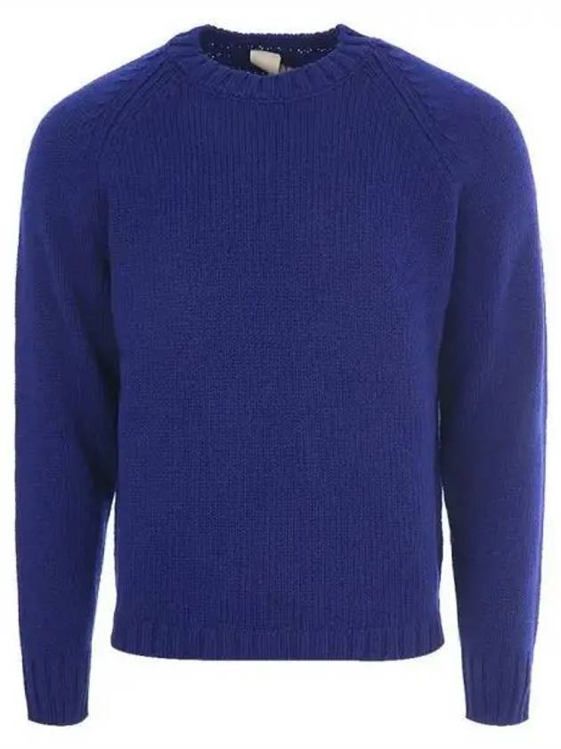 Round neck wool blue knit 270536 - TEN C - BALAAN 1