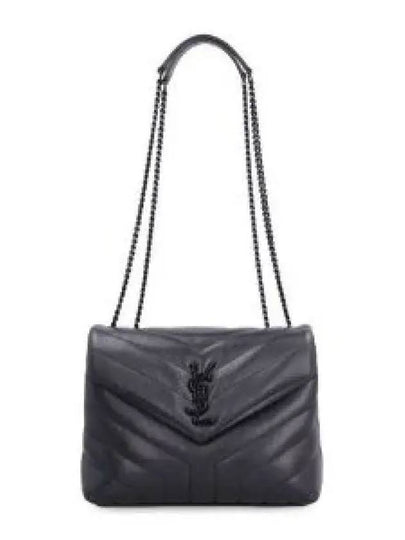 Monogram Loulou Matelasse Y Leather Small Shoulder Bag Black - SAINT LAURENT - BALAAN 2