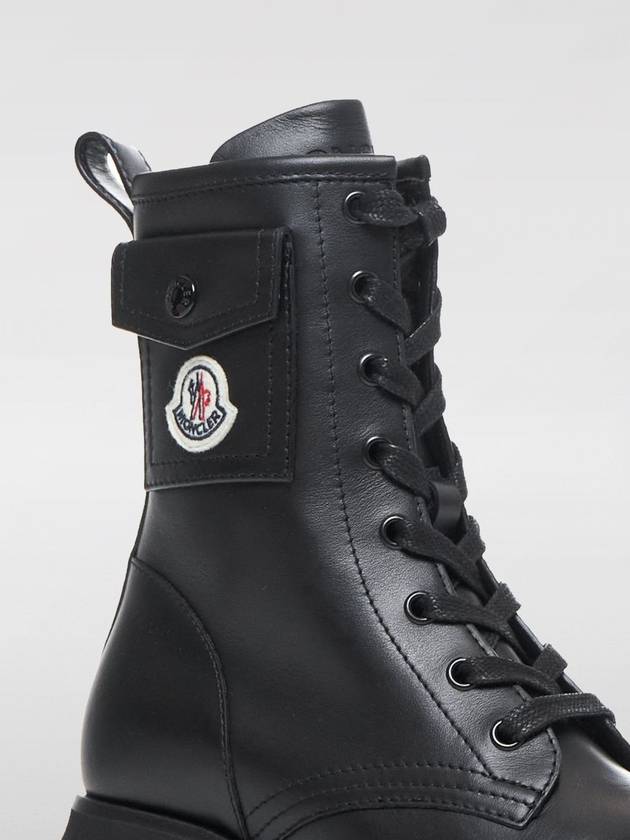 Gigi leather lace up walker boots black - MONCLER - BALAAN 5