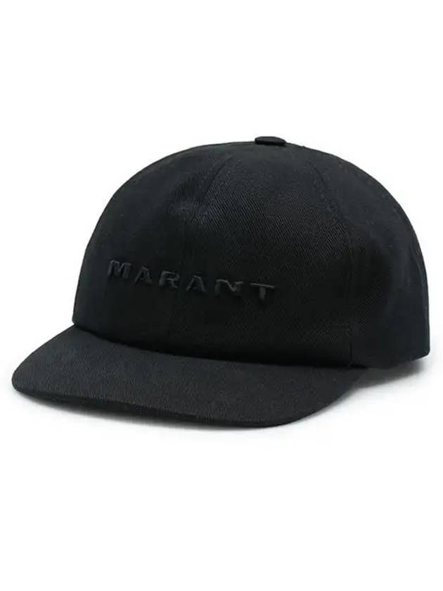 Tyron Embroidered Logo Ball Cap Black - ISABEL MARANT - BALAAN 3