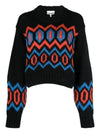 pattern orc wool sweater K2011 - GANNI - BALAAN 3