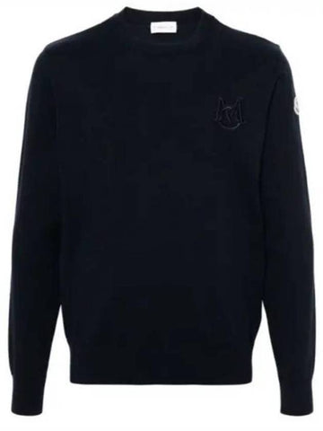 Sweater 9C00002 M1113 742 Navy - MONCLER - BALAAN 1