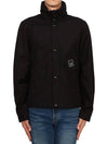 Metropolis Series HyST Stand Collar Zip Up Jacket Black - CP COMPANY - BALAAN 2