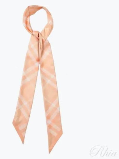 Check Skinny Silk Scarf Pink - BURBERRY - BALAAN 2