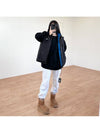 Graffiti Reversible Puffer Vest Mid Blue Black - STUSSY - BALAAN 7