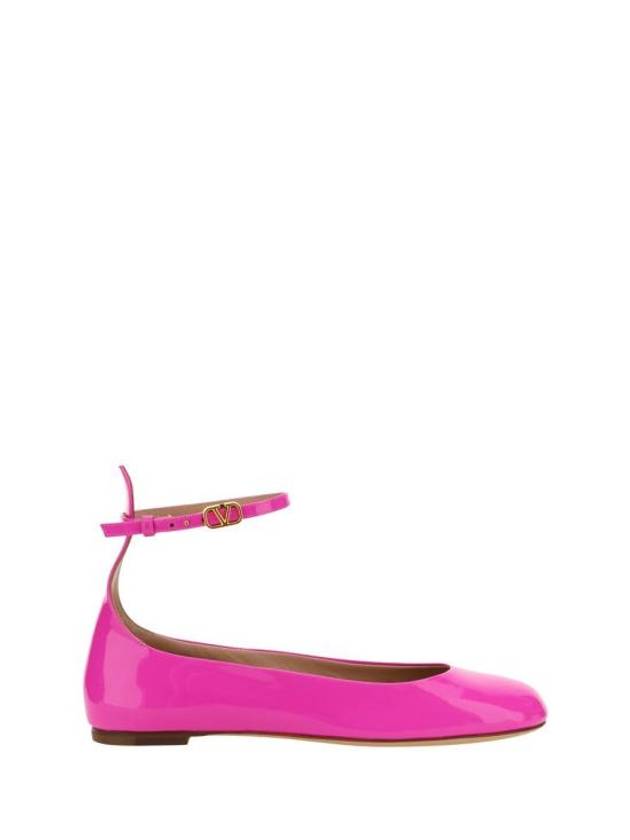 Patent Leather Ballerina Pink - VALENTINO - BALAAN 1