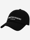 Wooyoungmi embroidered ball cap black W243AC52661B - ETC - BALAAN 1