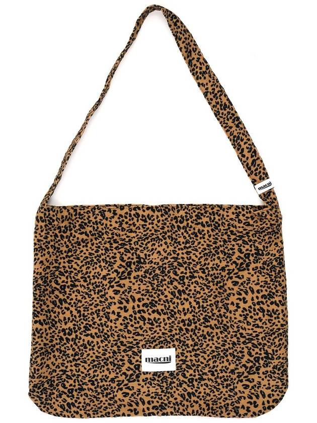 Leopard Corduroy Eco Cross Bag Brown - MACNI - BALAAN 2