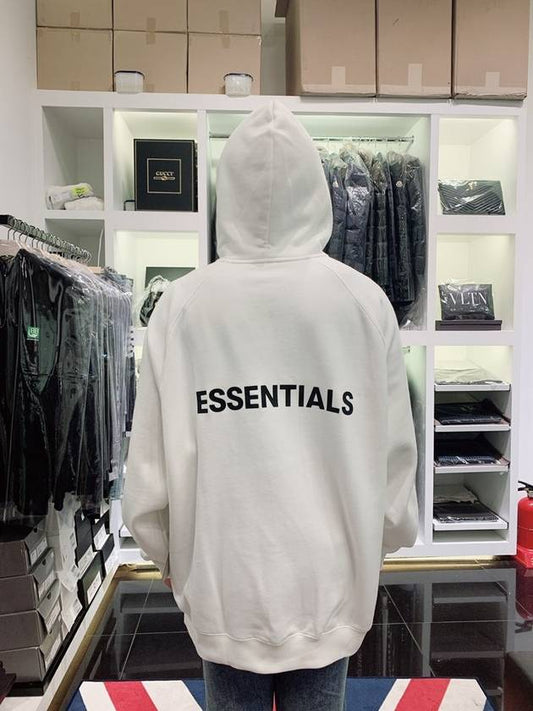 Logo hooded zipup white - FEAR OF GOD ESSENTIALS - BALAAN 1