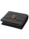 TB Grainy Leather Half Wallet Black - BURBERRY - BALAAN 4