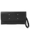 Signature Stitch Hand Strap Long Wallet Black - MAISON MARGIELA - BALAAN 2