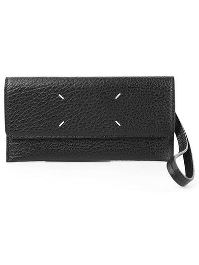 Signature Stitch Hand Strap Long Wallet Black - MAISON MARGIELA - BALAAN 2