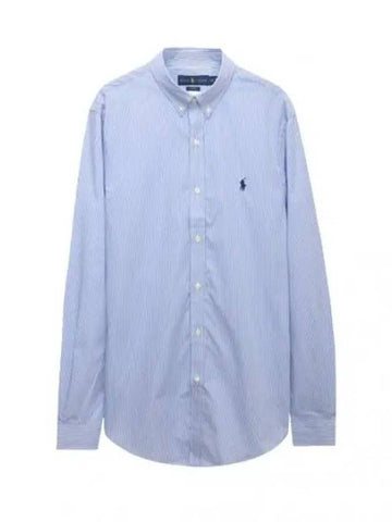 Striped Poplin Stretch Shirt Men s Long Sleeve - POLO RALPH LAUREN - BALAAN 1